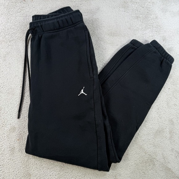 Jordan Other - Air Jordan Joggers Mens Small Black Fleece Loose Fit Drawstring Gym Sweatpants